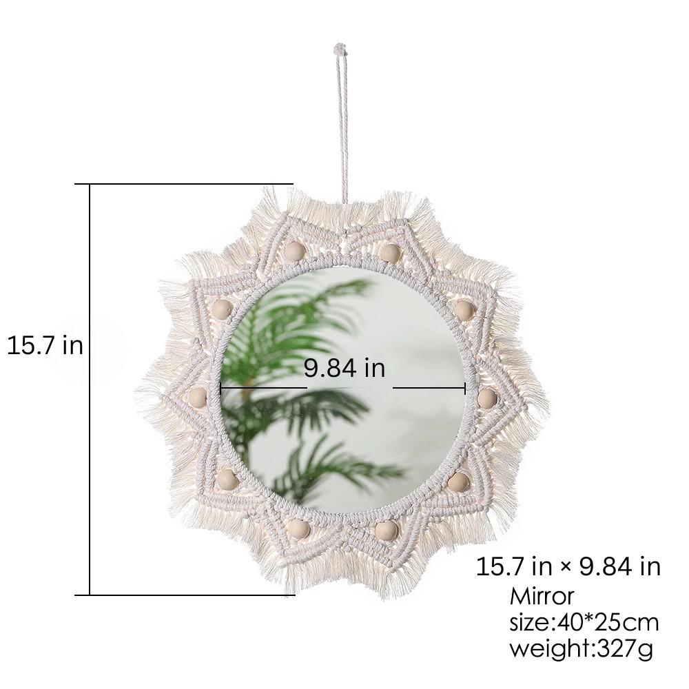 Celestial Charm | Boho Decorative Wall Mirror