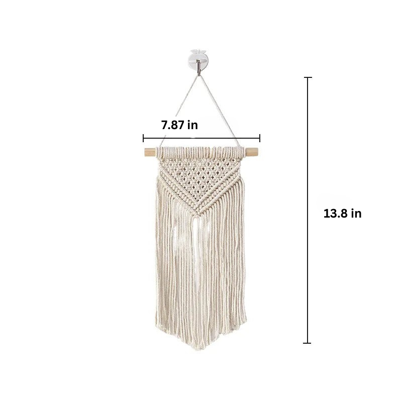 Celestial Weave | Boho Tapestry | Creamy White