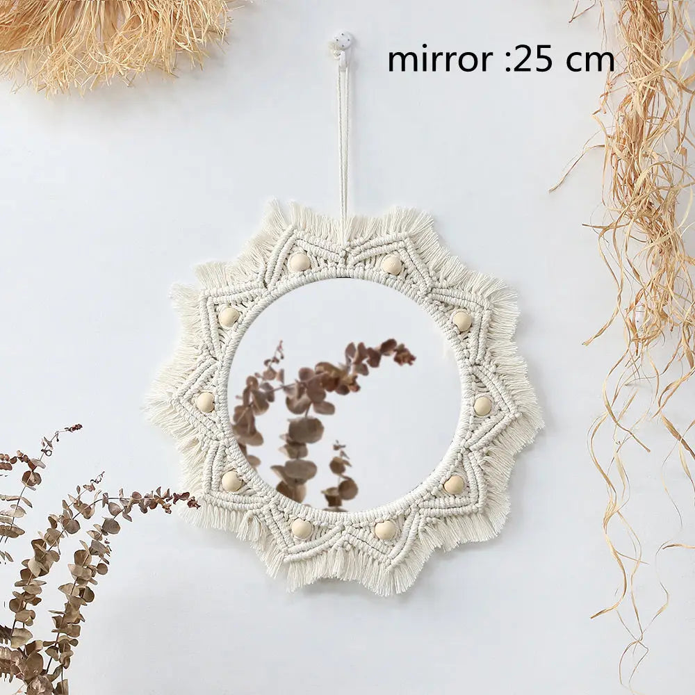 Celestial Charm | Boho Decorative Wall Mirror