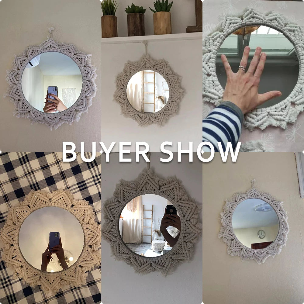 Celestial Charm | Boho Decorative Wall Mirror