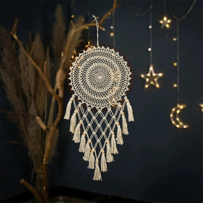Celestial Echo | Army Green Dreamcatcher