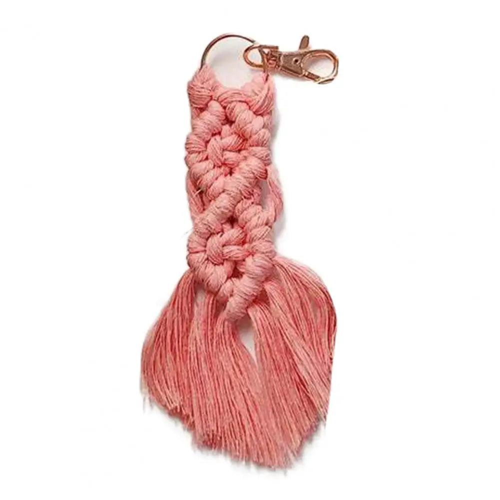 Celestial Key | Boho Key Ring Pendant | Pink