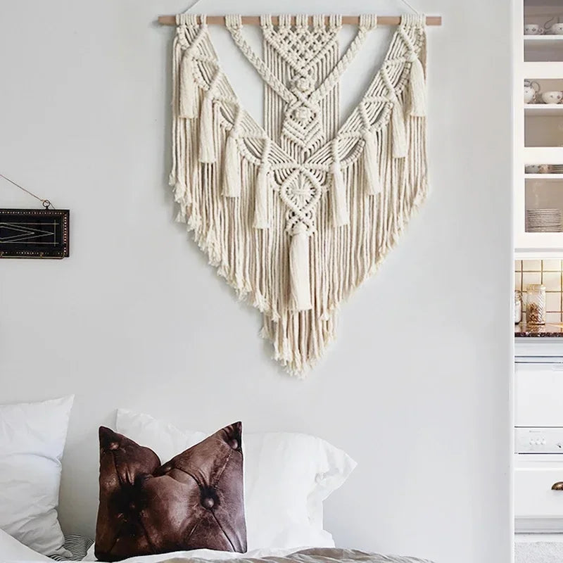 Mystic Grid | Boho Wall Hanging Tapestry