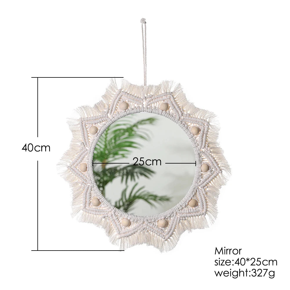 Celestial Charm | Boho Decorative Wall Mirror