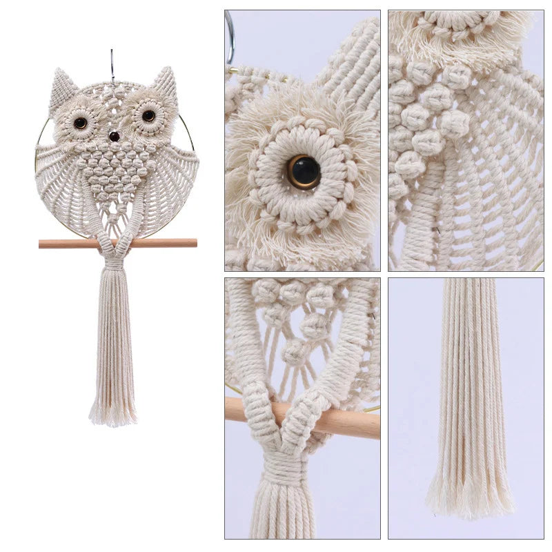 Enchanted Owl | Boho Hanging Wall Art
