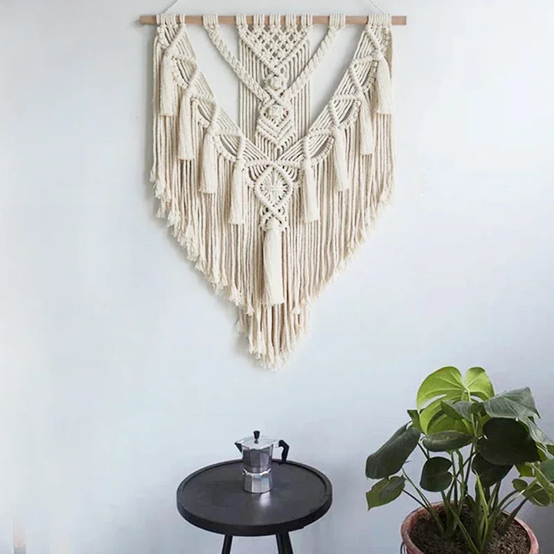 Mystic Grid | Boho Wall Hanging Tapestry