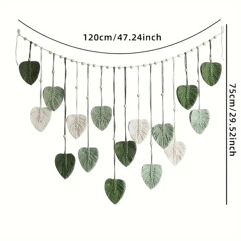 Verde Harmony | Boho Wall Hanging Decor | Green