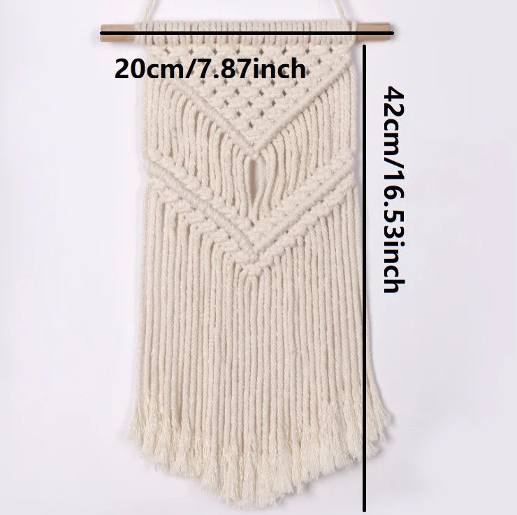 Celestial Weave | Boho Tapestry | Creamy White