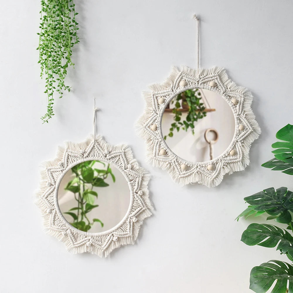 Celestial Charm | Boho Decorative Wall Mirror