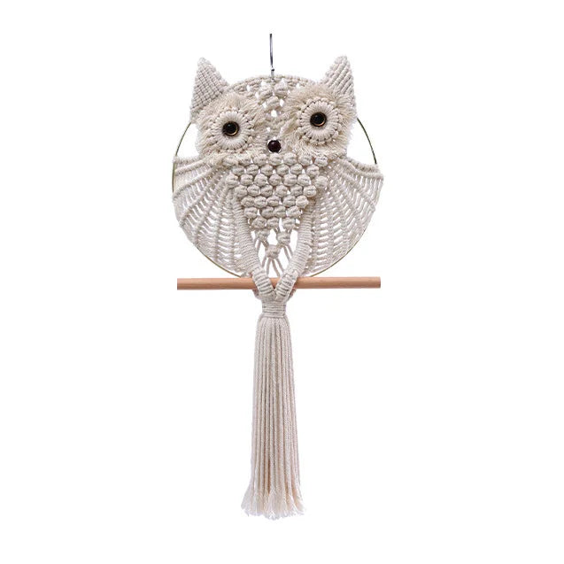 Enchanted Owl | Boho Hanging Wall Art