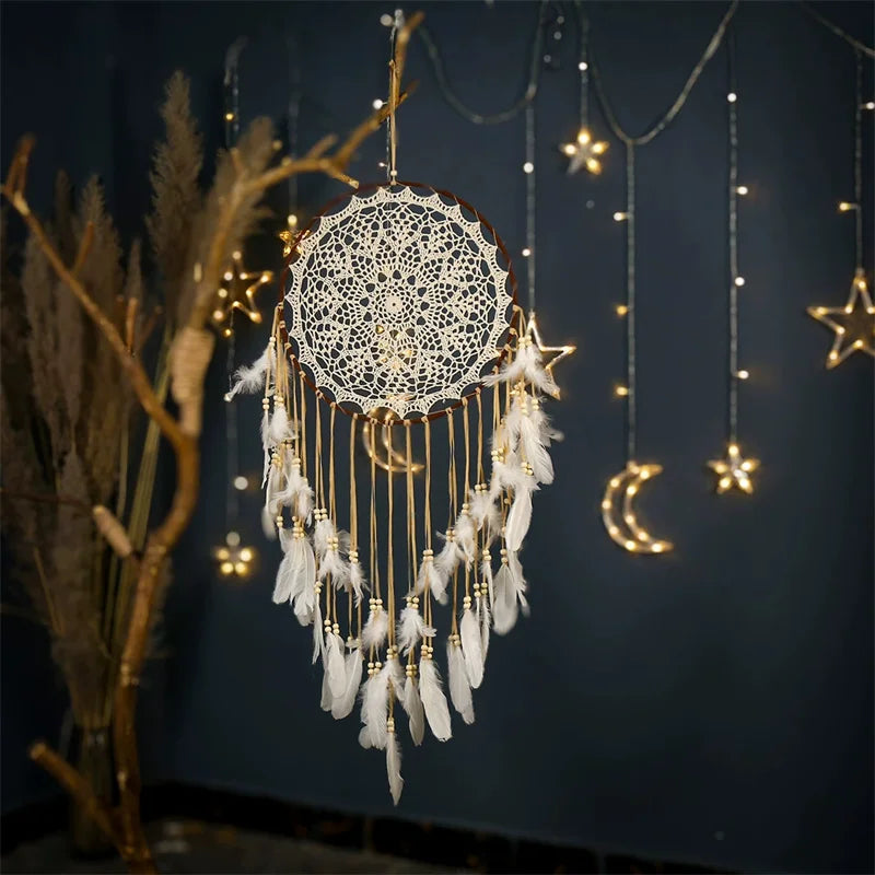 Celestial Echo | Army Green Dreamcatcher