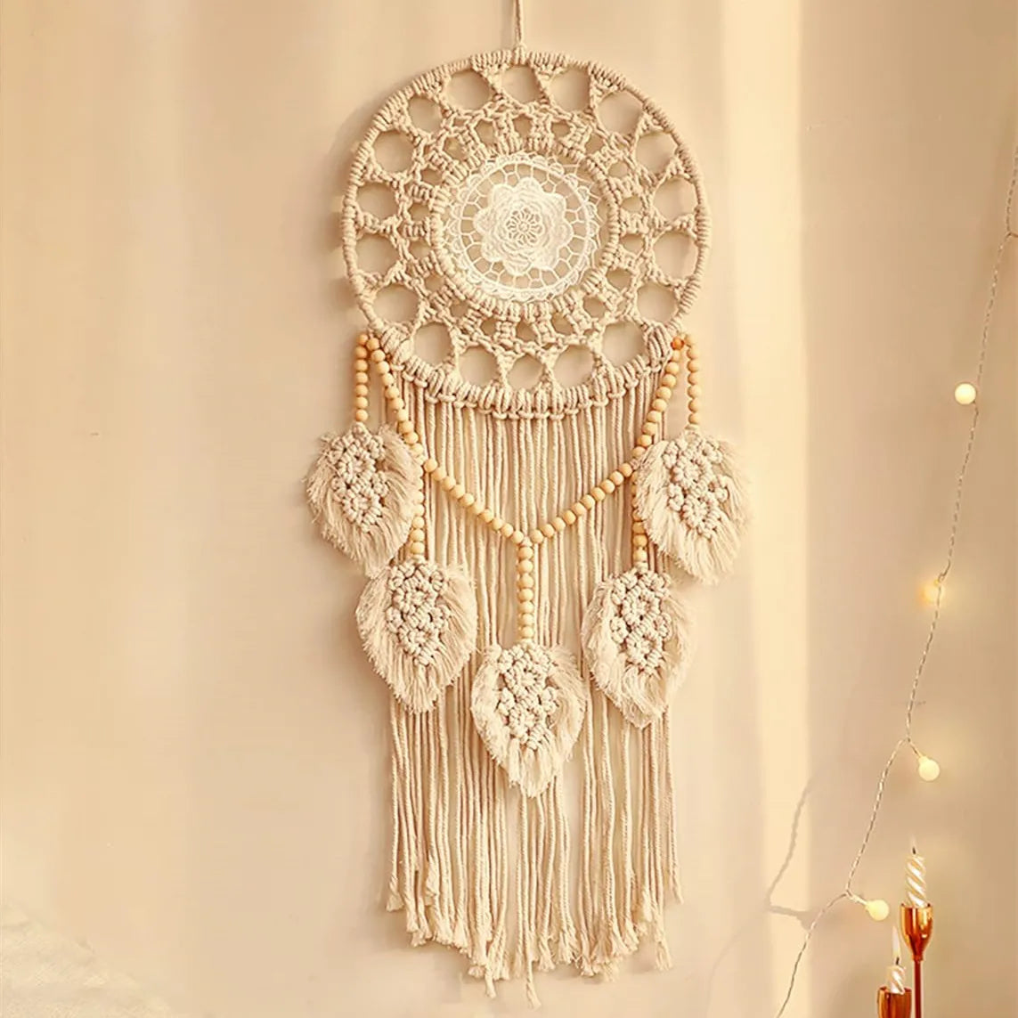 Mystic Dream | Boho Dreamcatcher | Beige