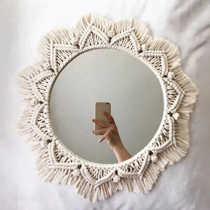 Celestial Charm | Boho Decorative Wall Mirror