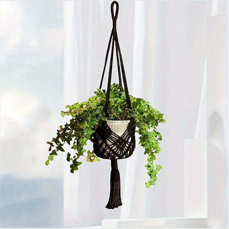 Verdant Vibe Hanger | Boho Plant Hanger | Khaki