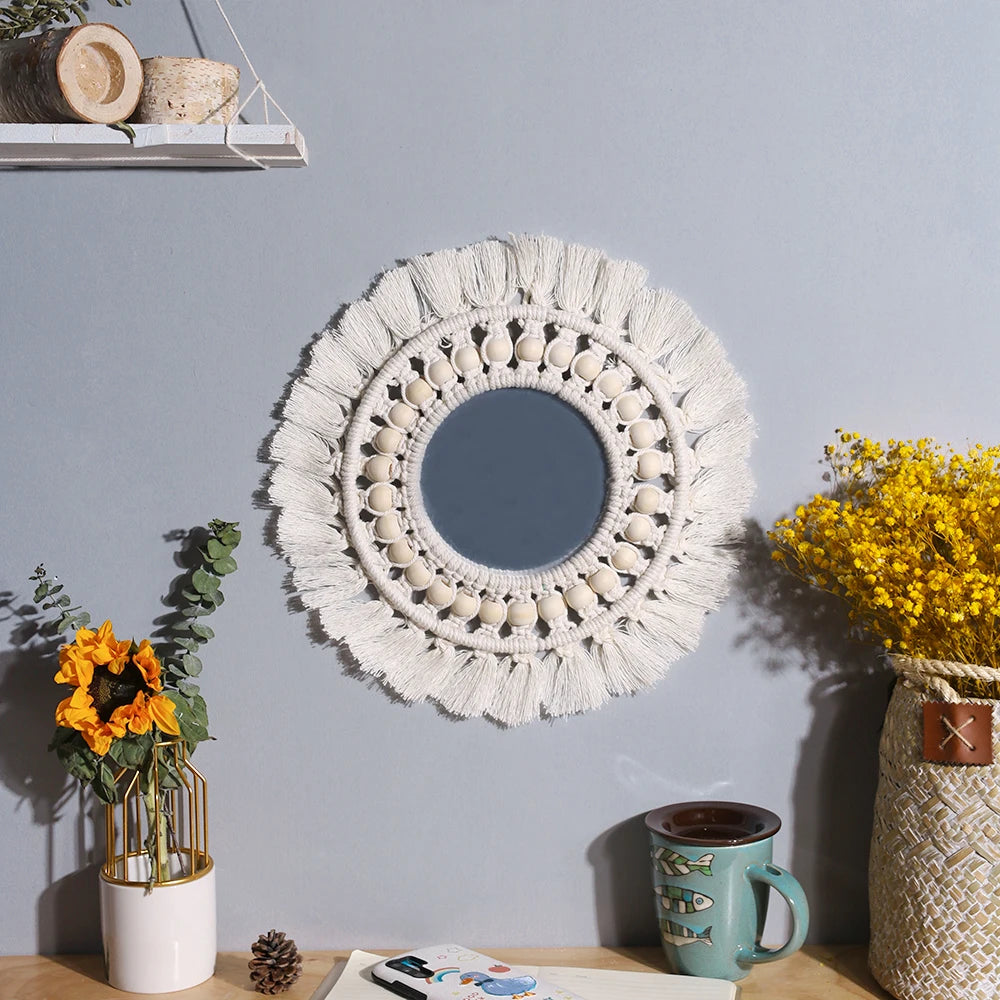 Celestial Charm | Boho Decorative Wall Mirror