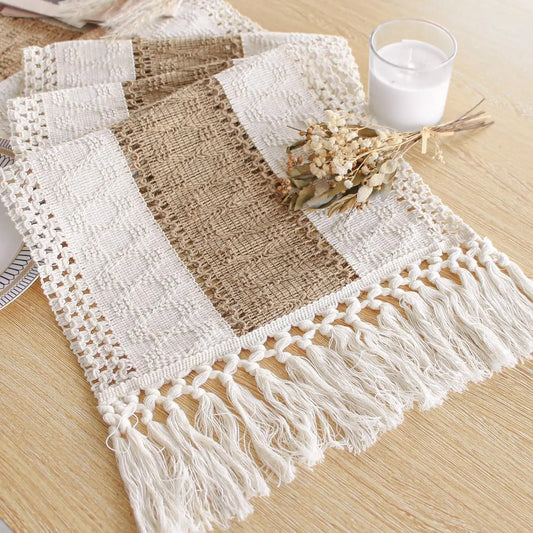 Serene Harvest | Rustic Table Runner