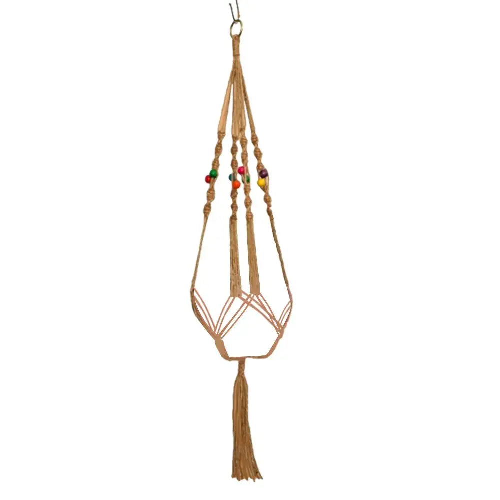 SoleaNest | Beige Macrame Plant Hanger
