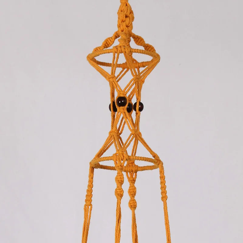 ShadowNest | Black Macrame Plant Hanger