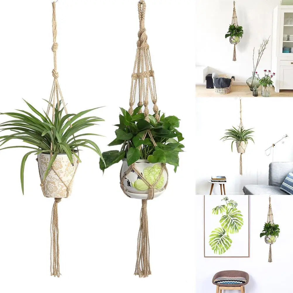 SoleaNest | Beige Macrame Plant Hanger