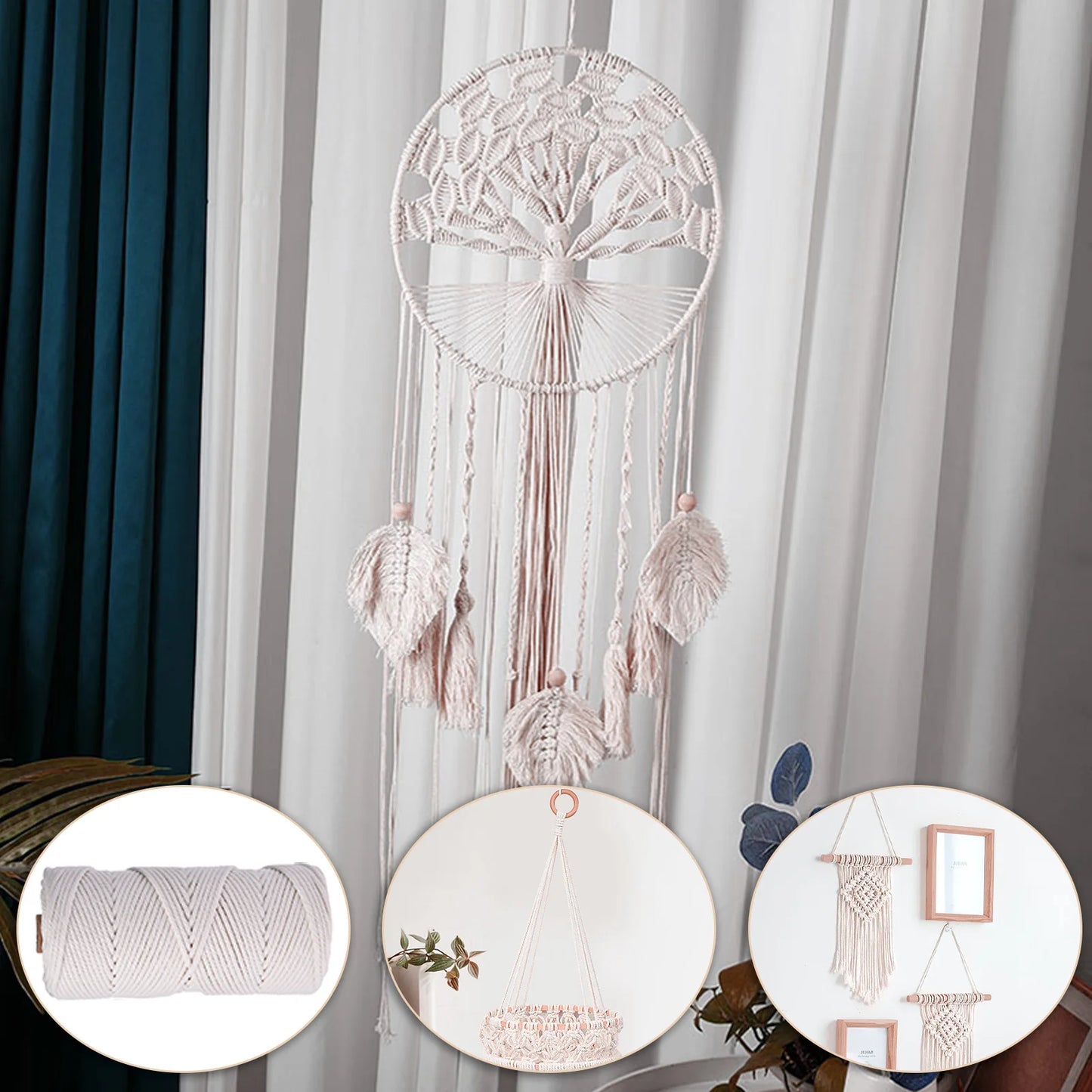 Knotty Bliss | DIY Macrame Starter Kit | White