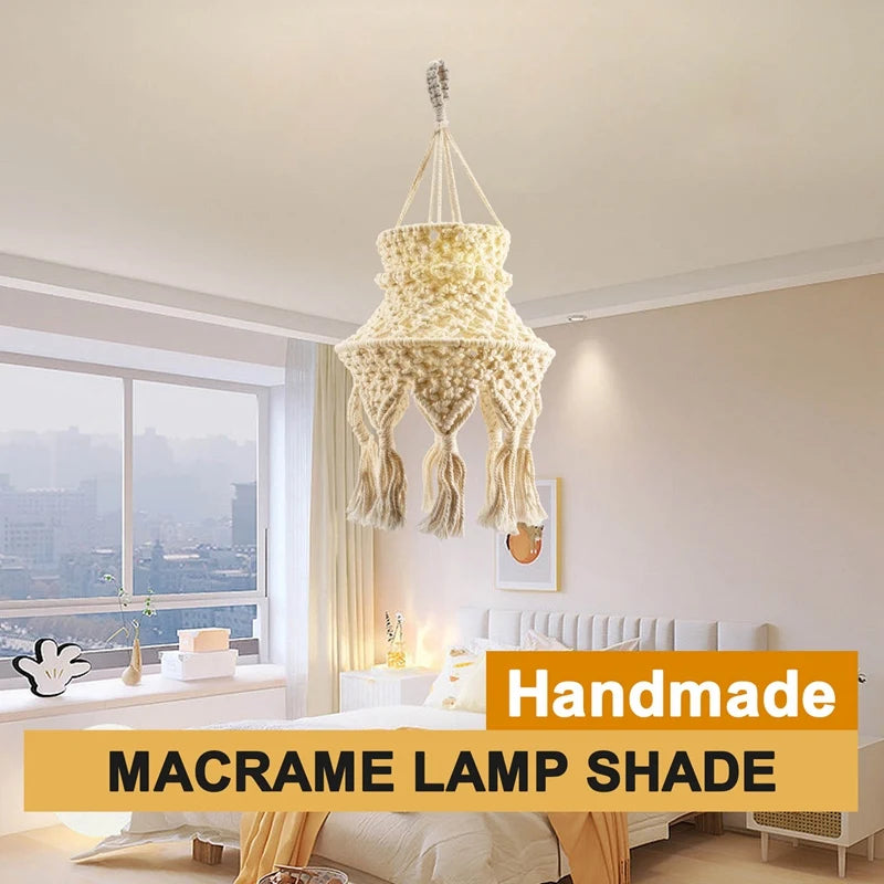 Mystic Glow | Boho Lamp Shade | Beige