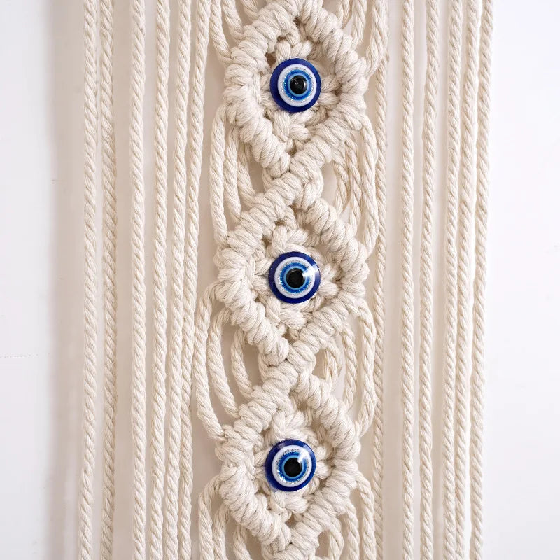 Serene Guardian | Boho Dreamcatcher Wall Decor | Beige