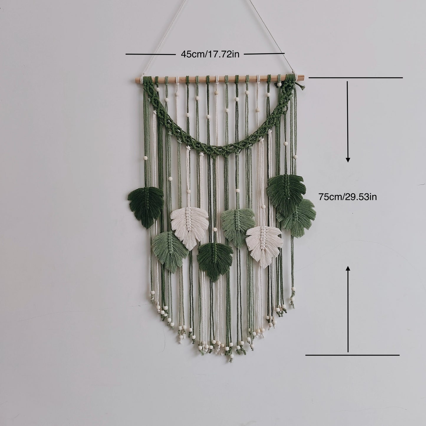 Verdant Oasis | Boho Leaf Wall Tapestry