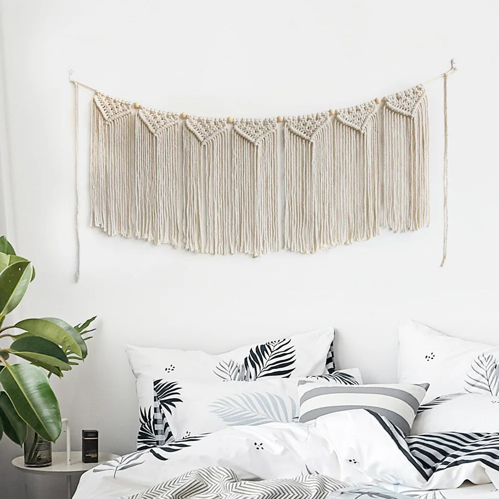 Enchanted Noel | Boho Wall Tapestry | White