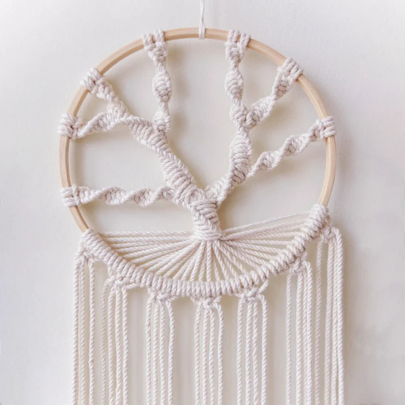 Green Essence | Boho Dreamcatcher Wall Hanging | Green