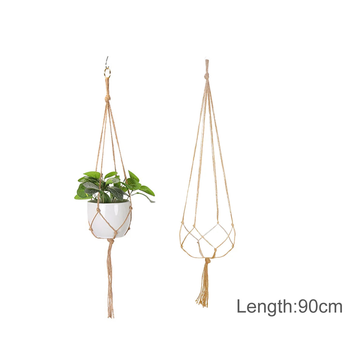 HaloBloom | White Boho Plant Hanger