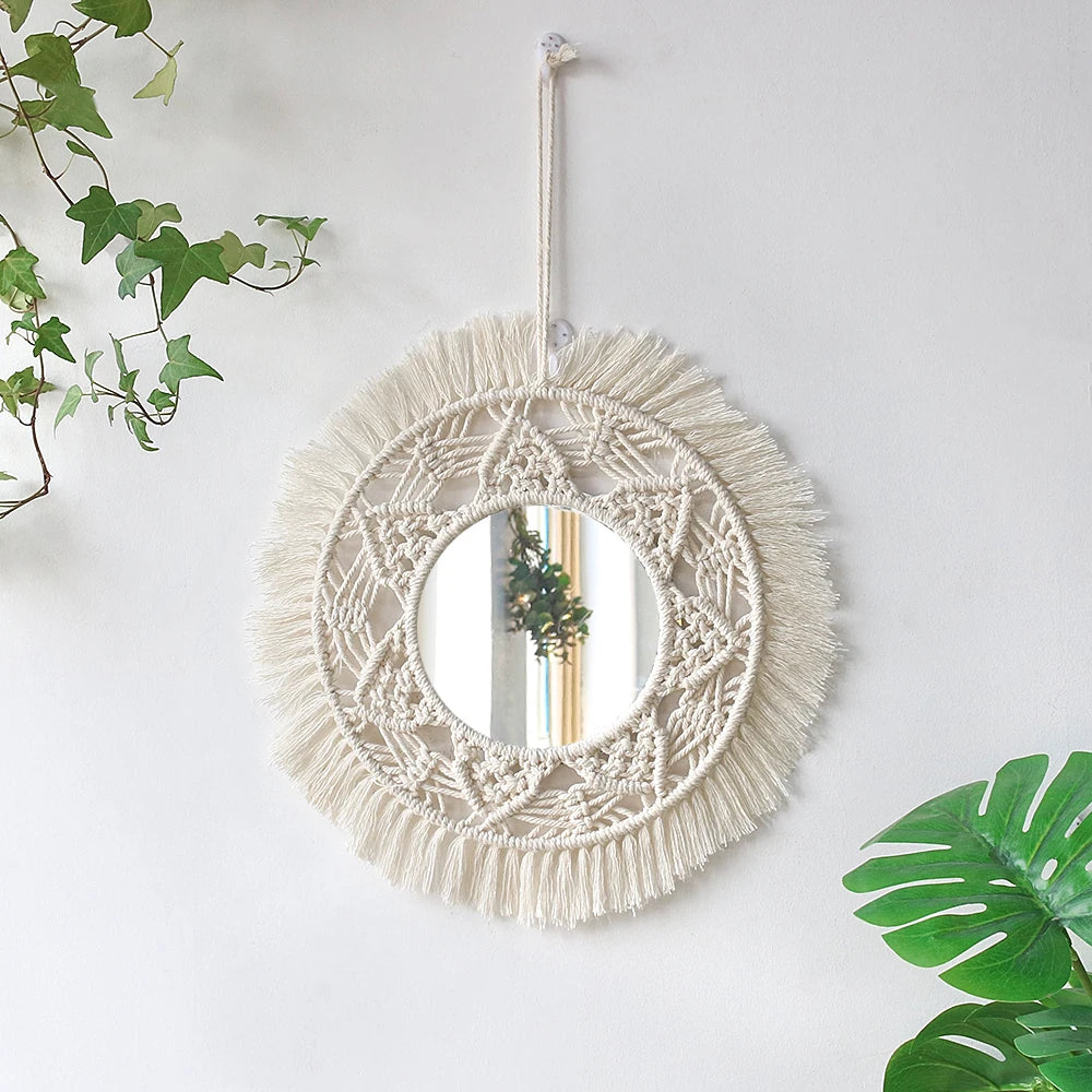 Celestial Charm | Boho Decorative Wall Mirror