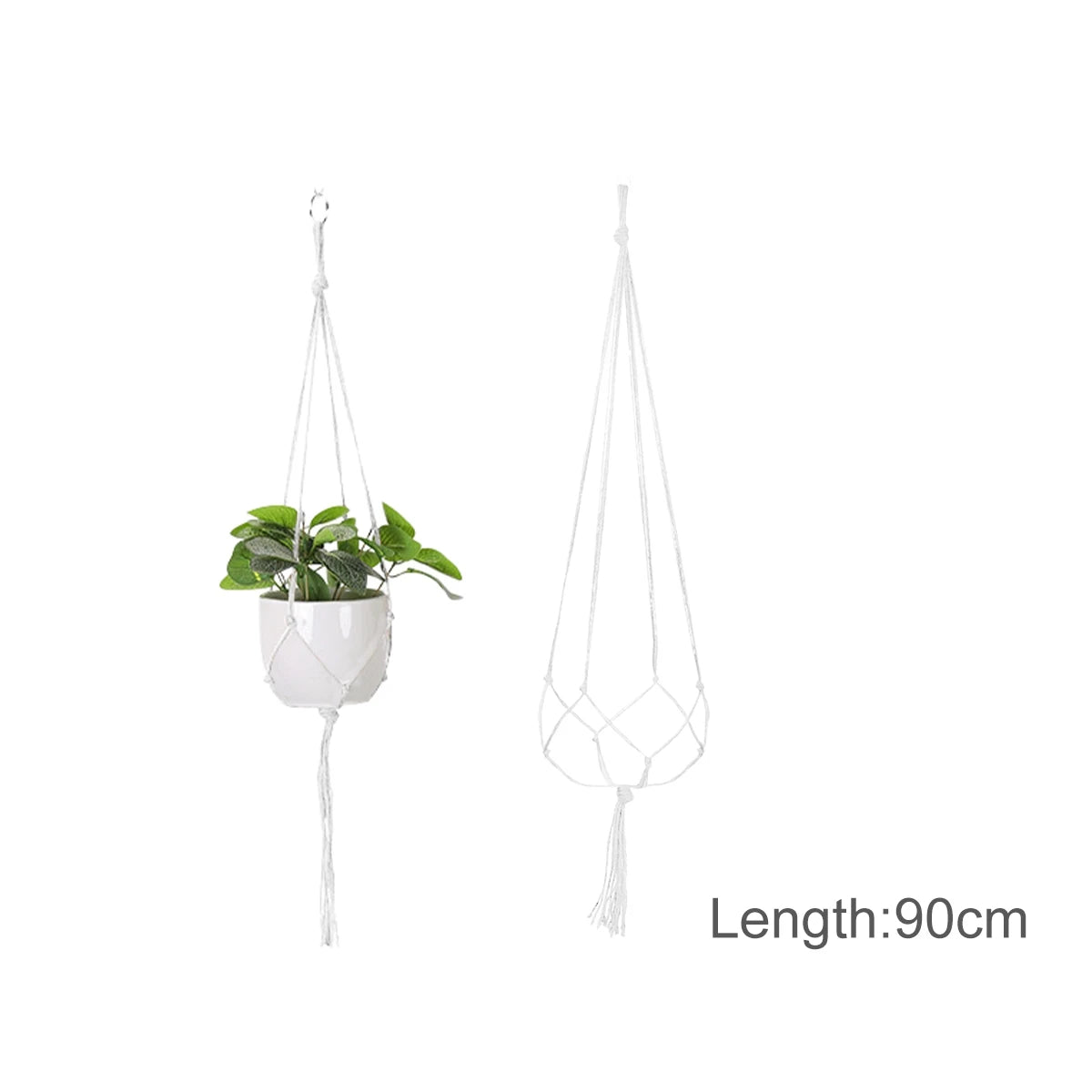 HaloBloom | White Boho Plant Hanger