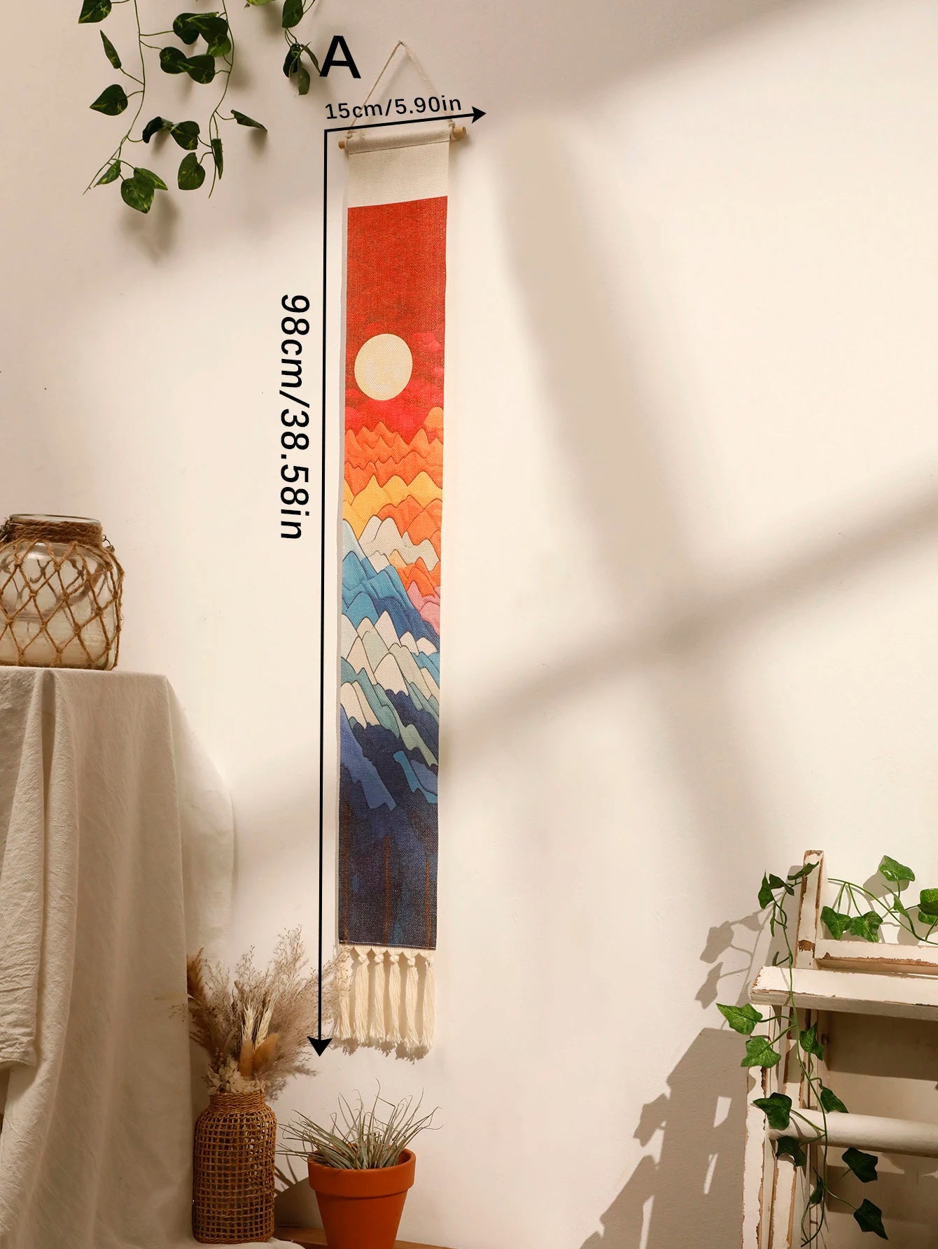 Aurora Glow Tapestry | Handcrafted Boho Wall Hanging