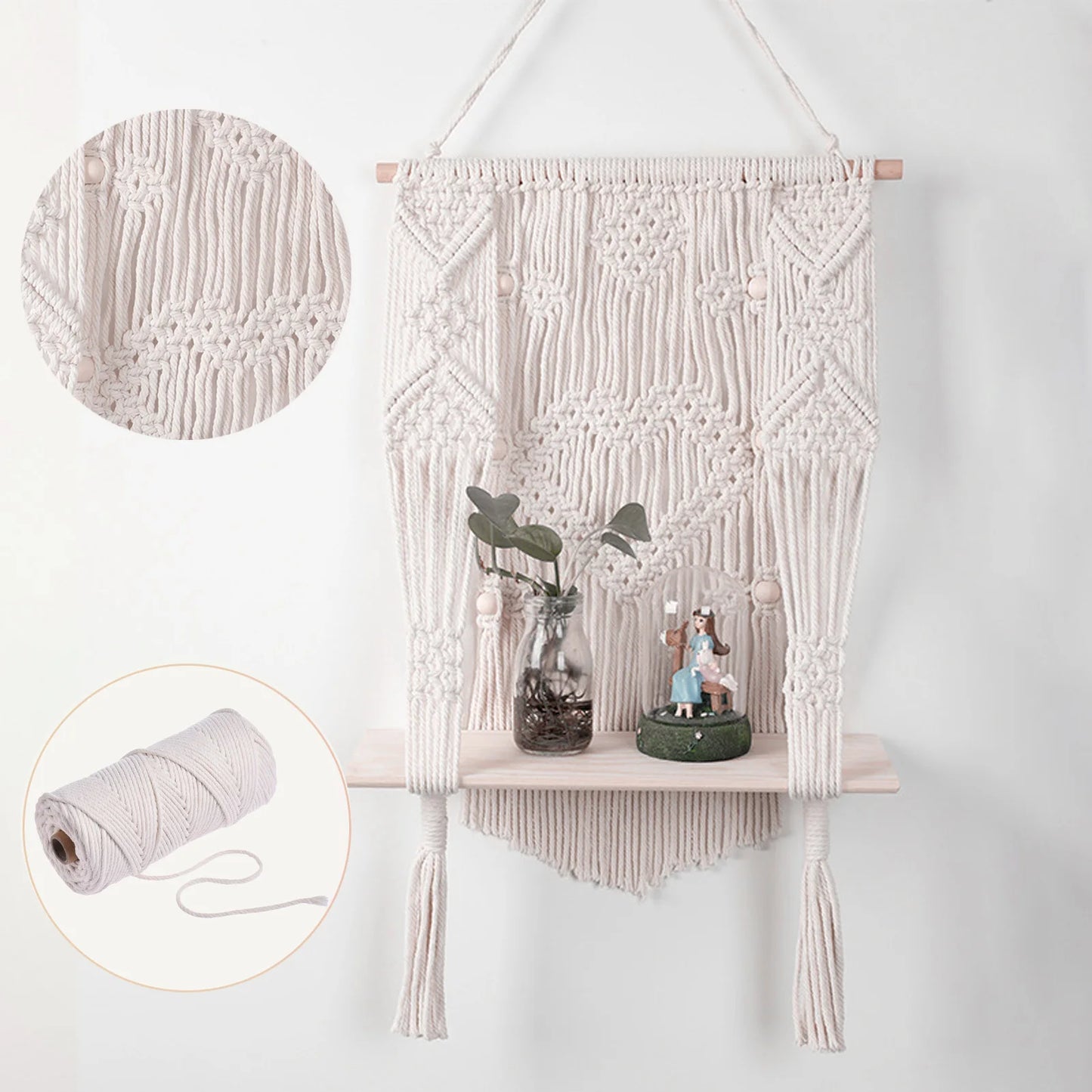 Knotty Bliss | DIY Macrame Starter Kit | White