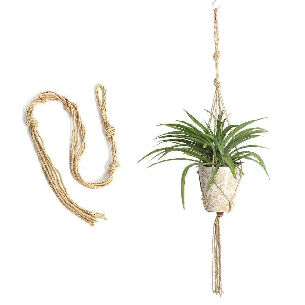 BloomNest | Beige Macrame Plant Hanger