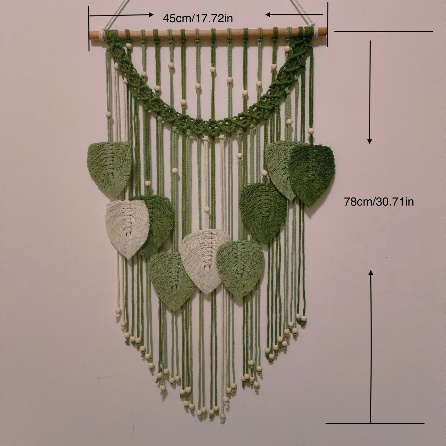 Verdant Oasis | Boho Leaf Wall Tapestry