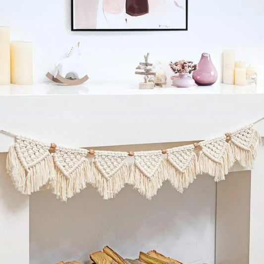 Boho Luxe Banner | Macrame Wall Hanging