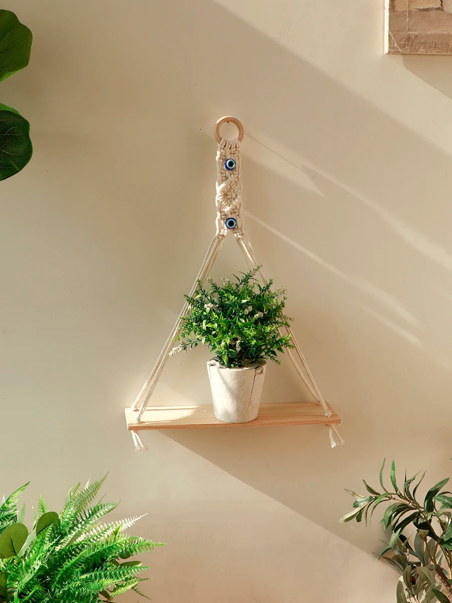 Mystic Guardian | Boho Floating Shelf