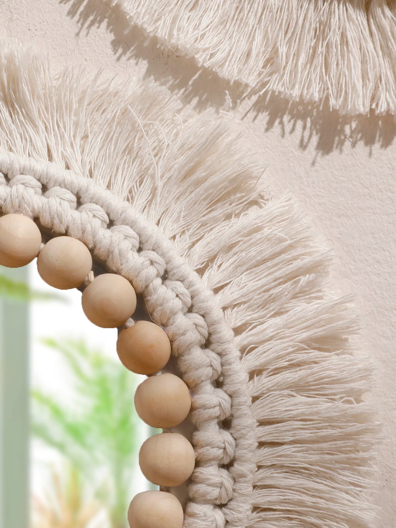 Celestial Reflection | Boho Mirror Wall Hanging