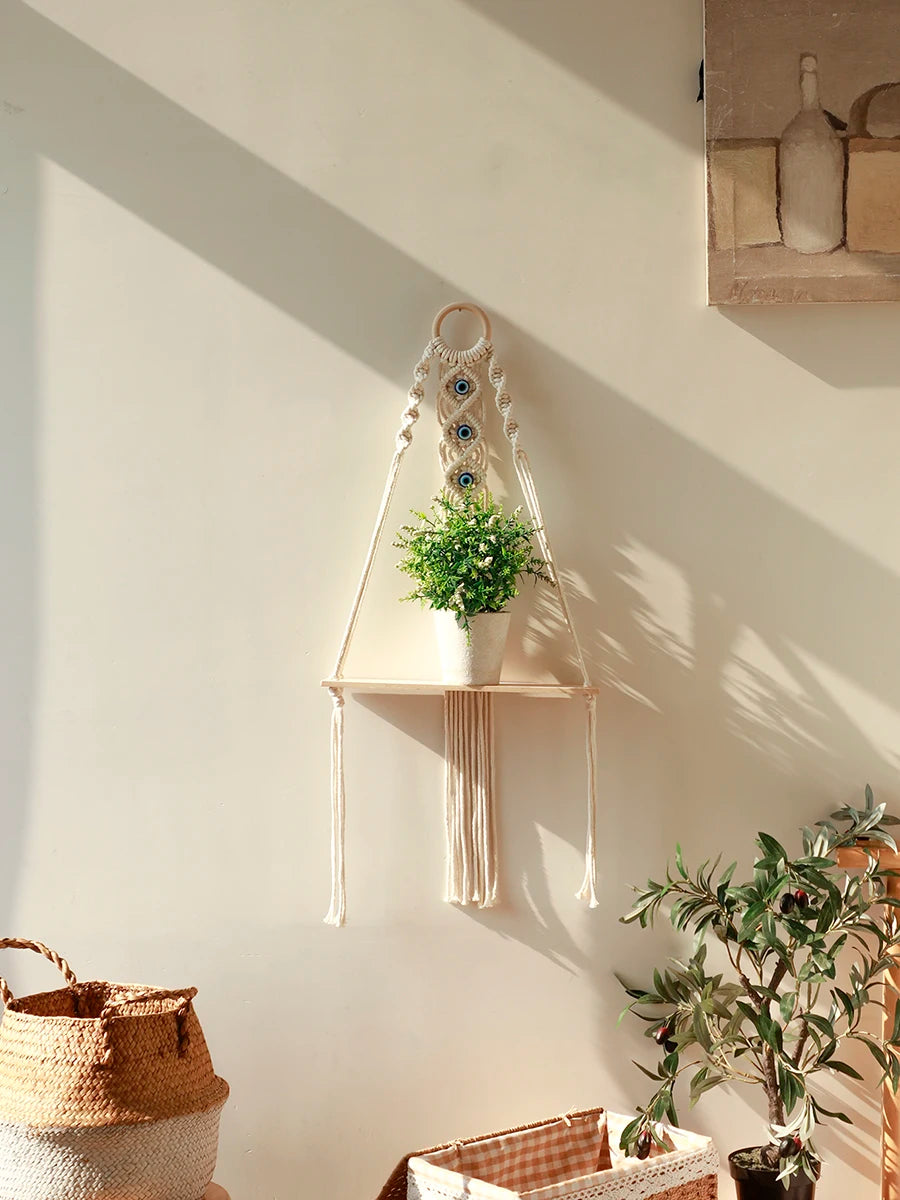 Mystic Guardian | Boho Floating Shelf