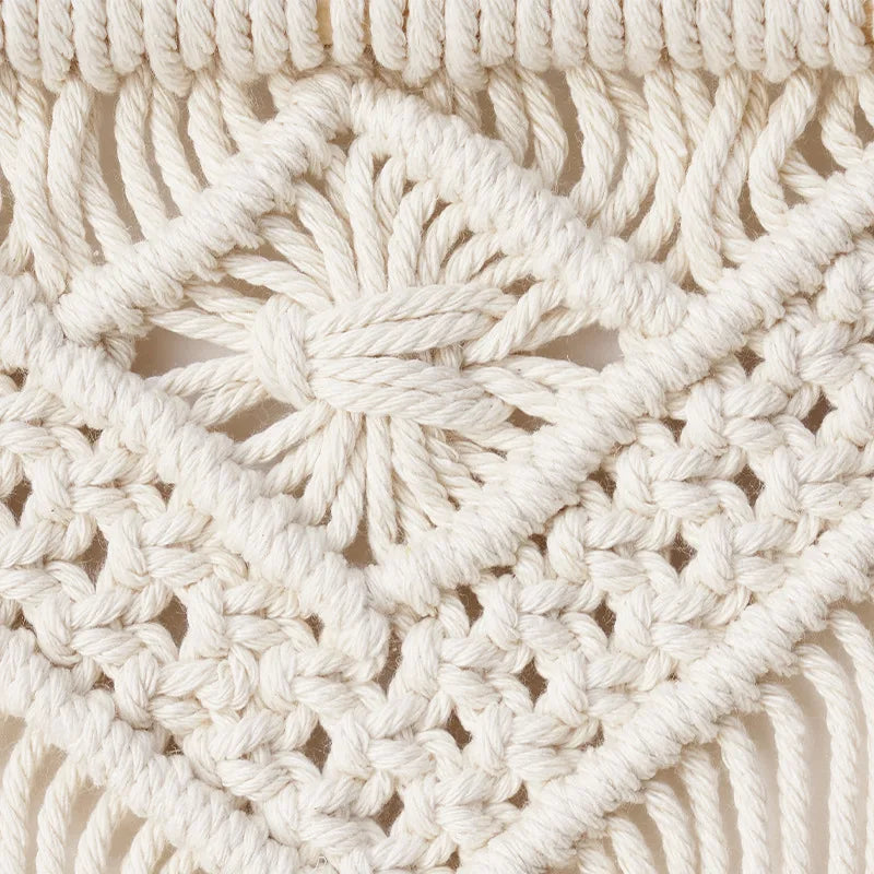 Celestial Weave | Boho Tapestry | Creamy White