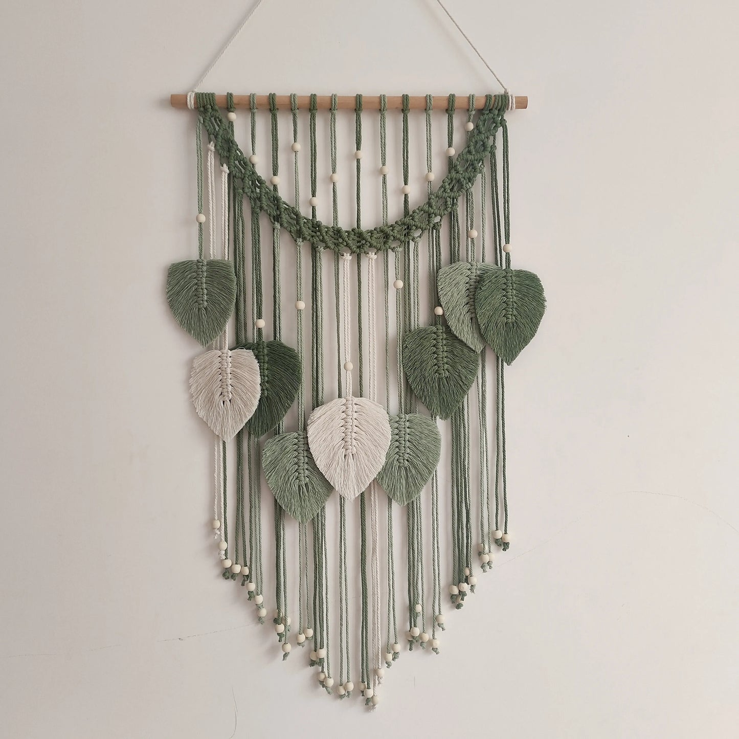 Verdant Oasis | Boho Leaf Wall Tapestry