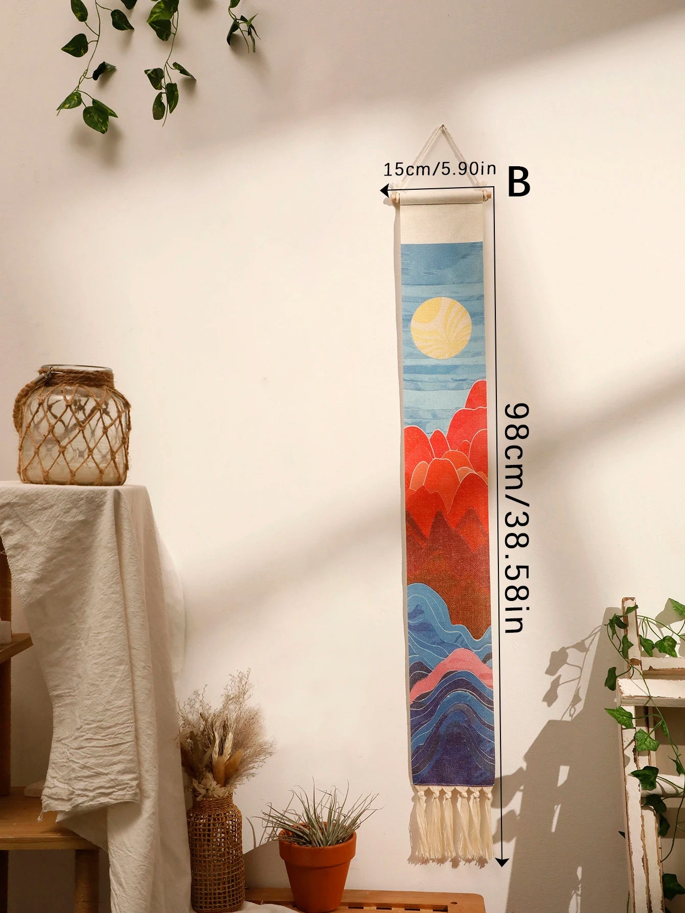 Aurora Glow Tapestry | Handcrafted Boho Wall Hanging