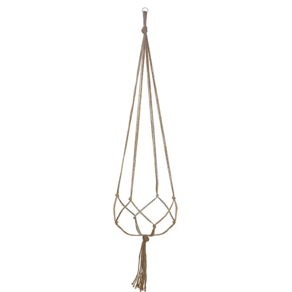 WovenWhim | White Hanging Plant Basket
