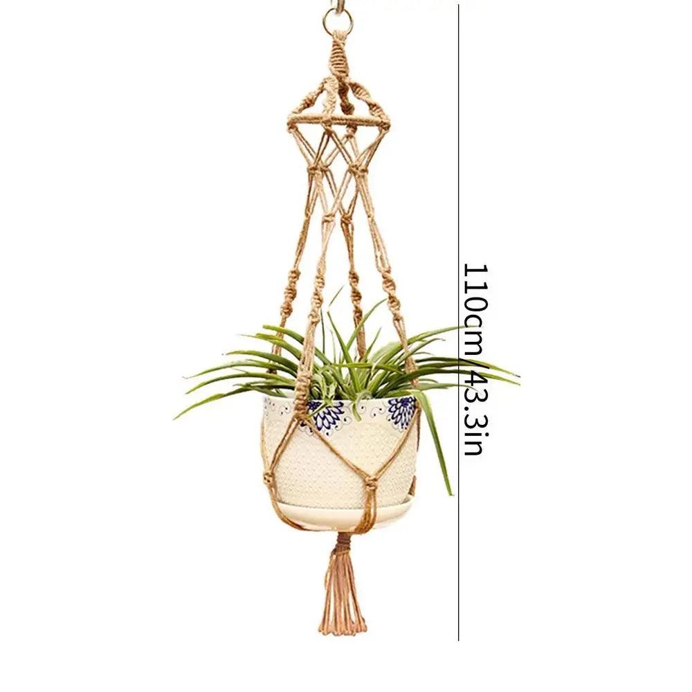 BloomNest | Beige Macrame Plant Hanger