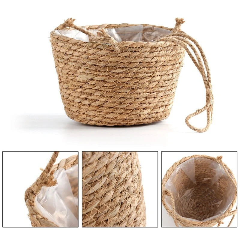 StoneNest | Grey Hanging Plant Basket