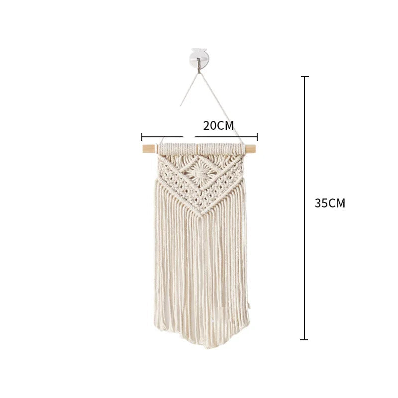 Celestial Weave | Boho Tapestry | Creamy White