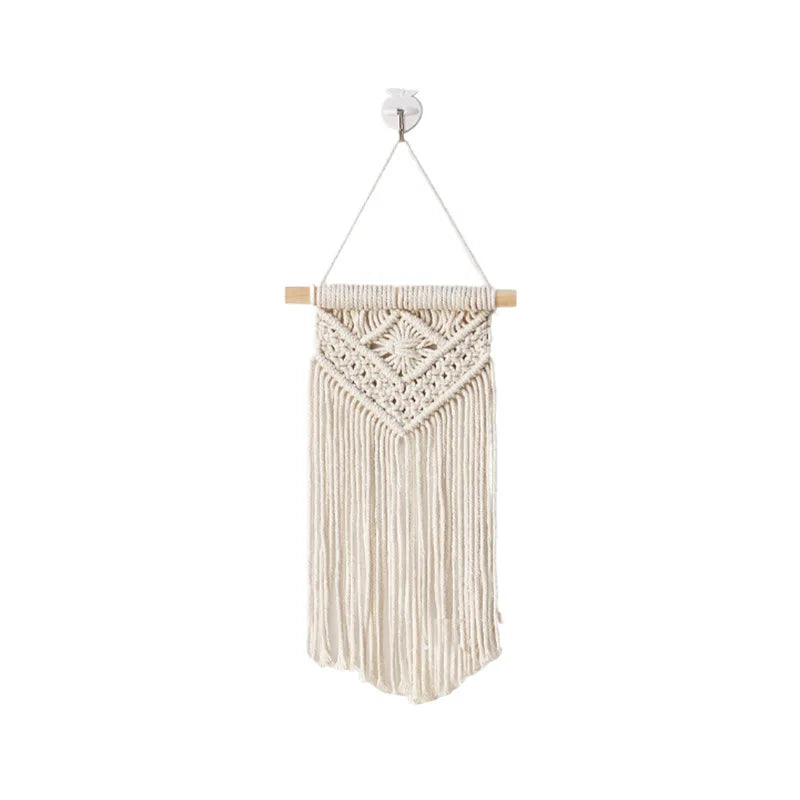 Celestial Weave | Boho Tapestry | Creamy White