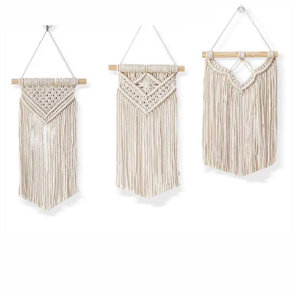 Celestial Weave | Boho Tapestry | Creamy White