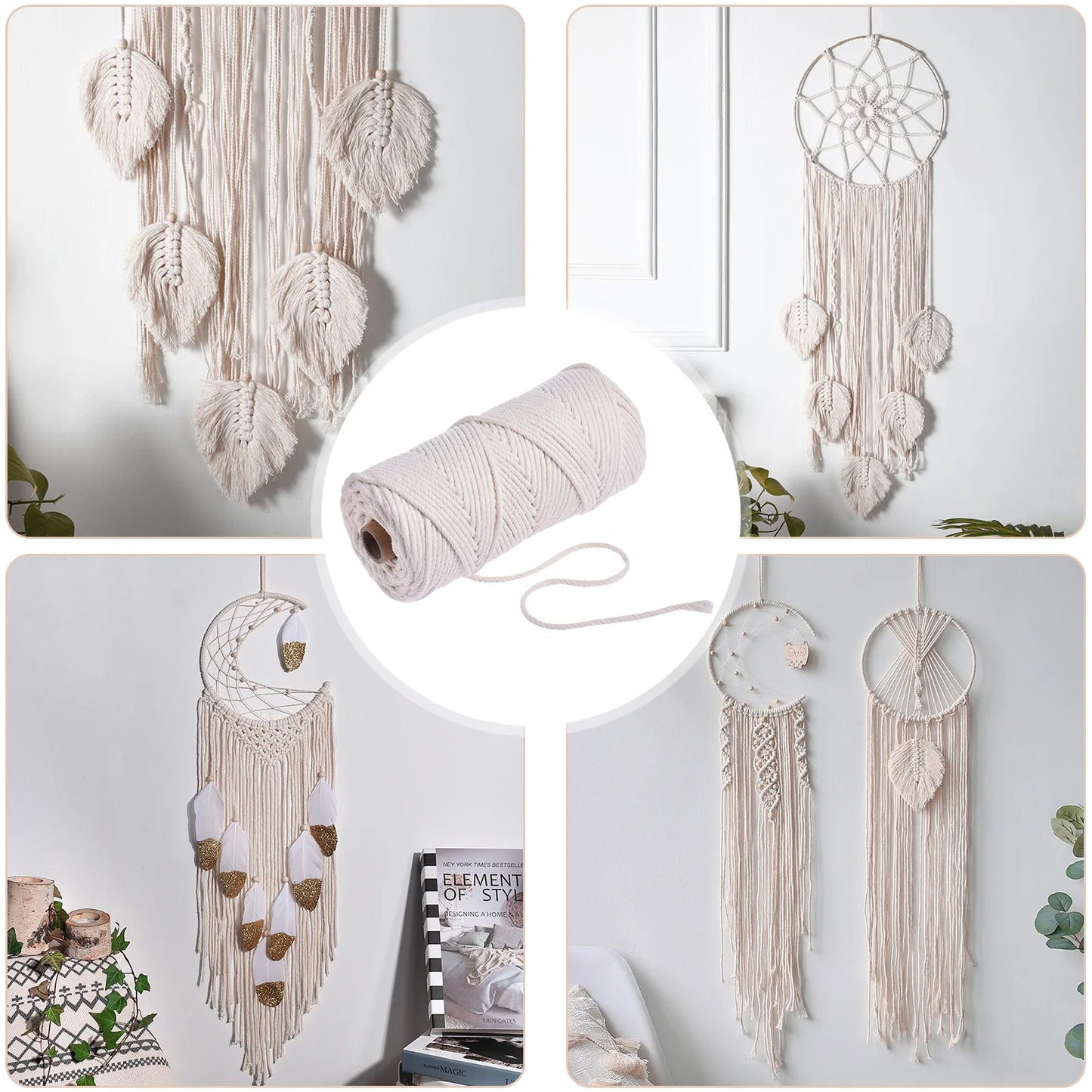 Knotty Bliss | DIY Macrame Starter Kit | White